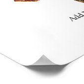 白黒ナンバー4写真コラージュ ポスター (角)