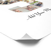 白黒ナンバー9写真コラージュ フォトプリント            (角)