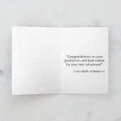 白黒ナース卒業祝い カード (内部)