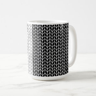 白黒ニット背の高いマグカップ コーヒーマグカップ