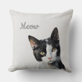 白黒ニャー クッション (正面)