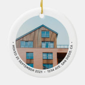 白黒ニューホーム初めてのクリスマスフォトオルナム セラミックオーナメント (裏面)