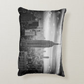 白黒ニューヨークシティのスカイライン アクセントクッション (裏面(縦))