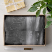 白黒ニューヨークシティのスカイライン 薄葉紙 (ギフト)