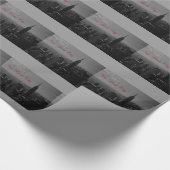 白黒ニューヨークシティギフトラップ ラッピングペーパー (角)