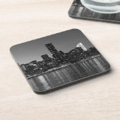 白黒ニューヨークシティスカイスカッサズシルエット コースター (左側)