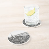 白黒ニューヨークシティスカイライン コースター (側面)