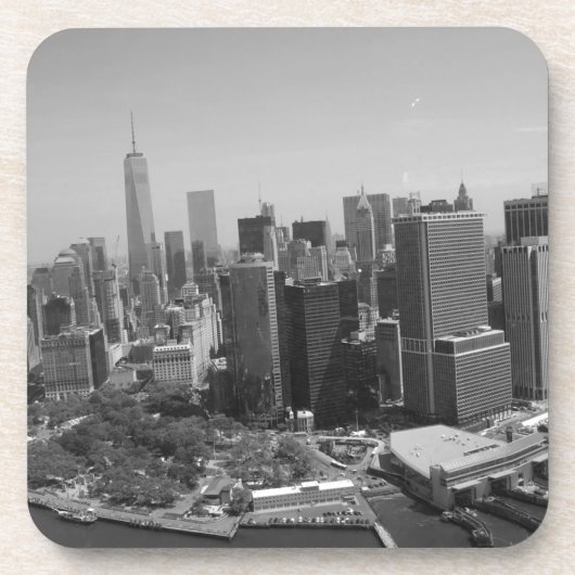 白黒ニューヨークシティスカイライン コースター (正面)