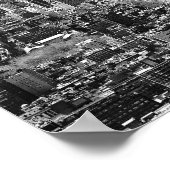 白黒ニューヨークシティスカイライン ポスター (角)