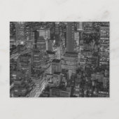 白黒ニューヨークシティスカイライン ポストカード (正面)