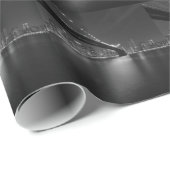 白黒ニューヨークシティスカイライン ラッピングペーパー (ロールコーナー)