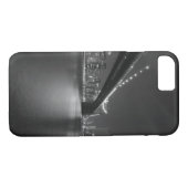 白黒ニューヨークシティスカイライン Case-Mate iPhoneケース (裏面(横))