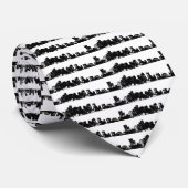 白黒ニューヨークシティパノラマ ネクタイ (ロール)