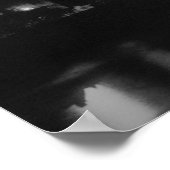 白黒ニューヨークシティブルックリンブリッジポスター ポスター (角)