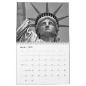 白黒ニューヨークシティ2020年 カレンダー (Mar 2025)