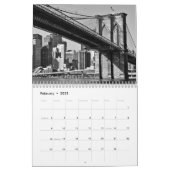 白黒ニューヨークシティ2020年 カレンダー (2月 2025)