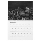 白黒ニューヨークシティ2020年 カレンダー (1月 2025)