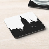 白黒ニューヨークシルエット コースター (左側)