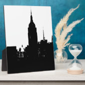 白黒ニューヨークシルエット フォトプラーク (側面)