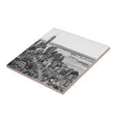 白黒ニューヨークスカイライントラベルフォトグラフィック タイル (側面)