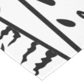 白黒ネコのお母さん猫好き テーブルクロス (アングル)