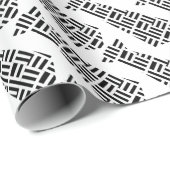 白黒ネックタイパパオフィス彼おもしろい ラッピングペーパー (ロールコーナー)