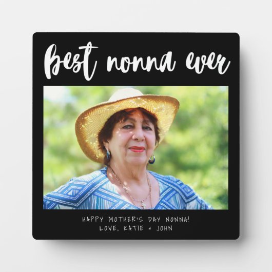 白黒ノナ最高のレンナ フォトプラーク (正面)