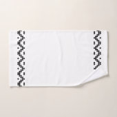白黒ノルウェ縁どーバスタオルセット バスタオルセット (ハンドタオル)