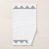 白黒ノルウェ縁どーバスタオルセット バスタオルセット (ハンドタオル)