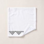 白黒ノルウェ縁どーバスタオルセット バスタオルセット (ウォッシュタオル)