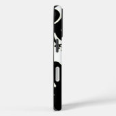 白黒ハイビスカスデザイン Case-Mate iPhoneケース (裏面 / 右)