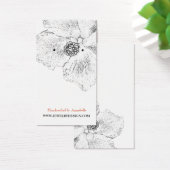 ©白黒ハイビスカスフローライヤリングホルダー (デスク)