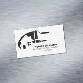 白黒ハウスペインタープロフェッショナル マグネット名刺 (インサイチュ)