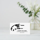 白黒ハウスペインタープロフェッショナル 名刺 (スタンド正面)