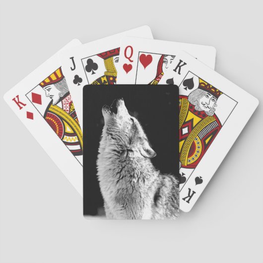 白黒ハウリングウルフ トランプ (裏面)