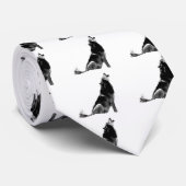 白黒ハウリングウルフ ネクタイ (ロール)