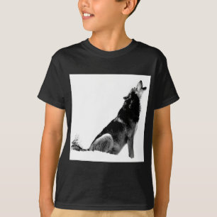 白黒ハウリングウルフ Tシャツ