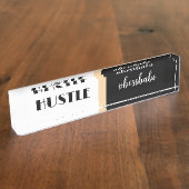 白黒ハッスルボスバベ デスクネームプレート (側面)