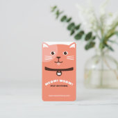 白黒ハッピードッグペットシッター&グロミング 名刺 (スタンド正面)