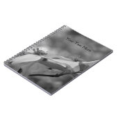 白黒ハナミズキ花手帳 ノートブック (左側)