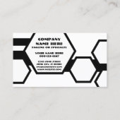 白黒ハニカムパンチカード ロイヤリティカード (裏面)