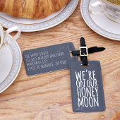 白黒ハネムーン旅行荷物タグ ラゲッジタグ