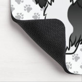 白黒ハバナのかわいい漫画の犬 マウスパッド (コーナー)