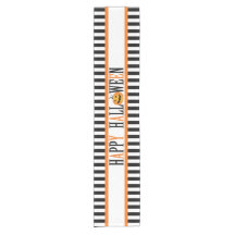 白黒ハロウィンのテーブルのランナー