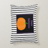 白黒ハロウィンストライプのシーズン アクセントクッション (正面(垂直))