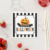 白黒ハロウィーンカクテルナプキン スタンダードカクテルナプキン (インサイチュ)