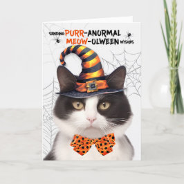 白黒ハロウィーンキャットパーノーマルMEOWolween シーズンカード