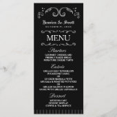 白黒ハロウィーンゴシック結婚ズメニュー メニュー (正面)