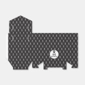 白黒ハロウィーンスカルのビーフボックス フェイバーボックス (折り畳みなし)