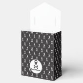 白黒ハロウィーンスカルのビーフボックス フェイバーボックス (オープン)